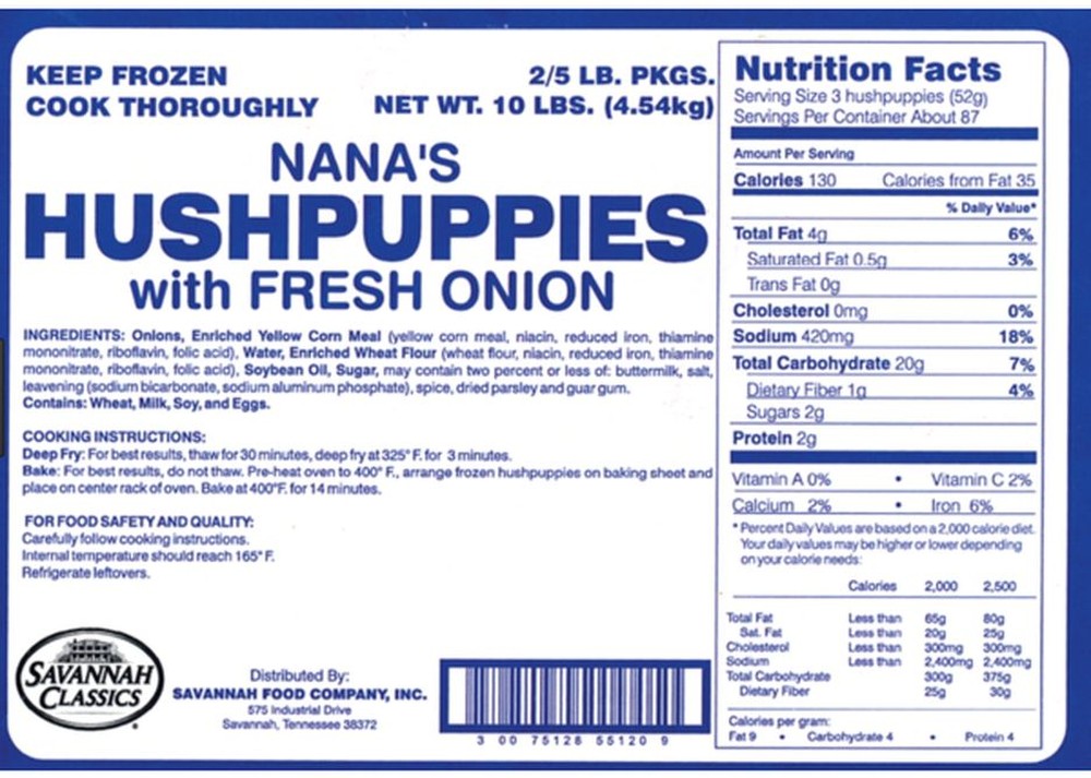Eana Onion Hush puppies - 10 Lb