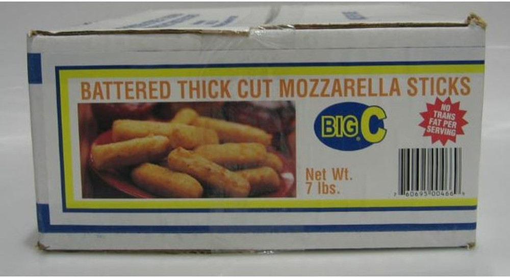 Frozen - Breaded Thick Mozzarella Sticks - 7lb Box