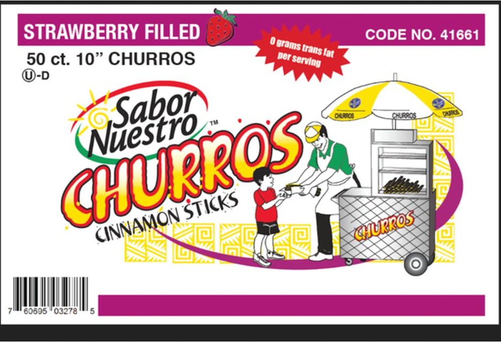 Strawberry Churros Cinnamon Sticks - 50 Ct