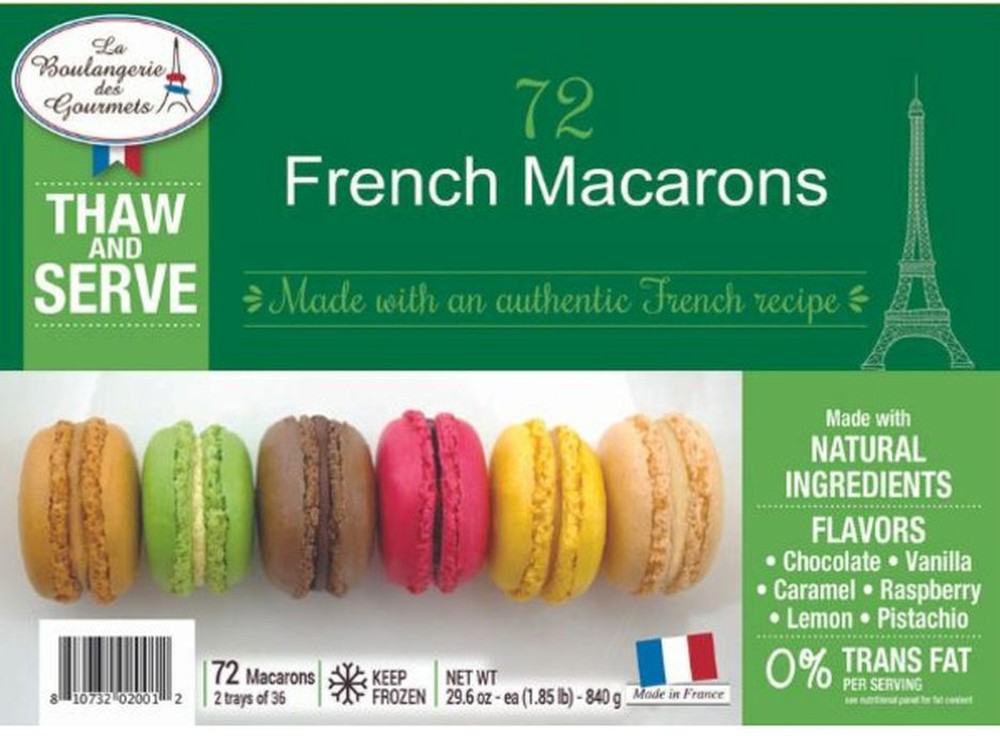 Frozen des Gourmets - French Macarons - 72 ct