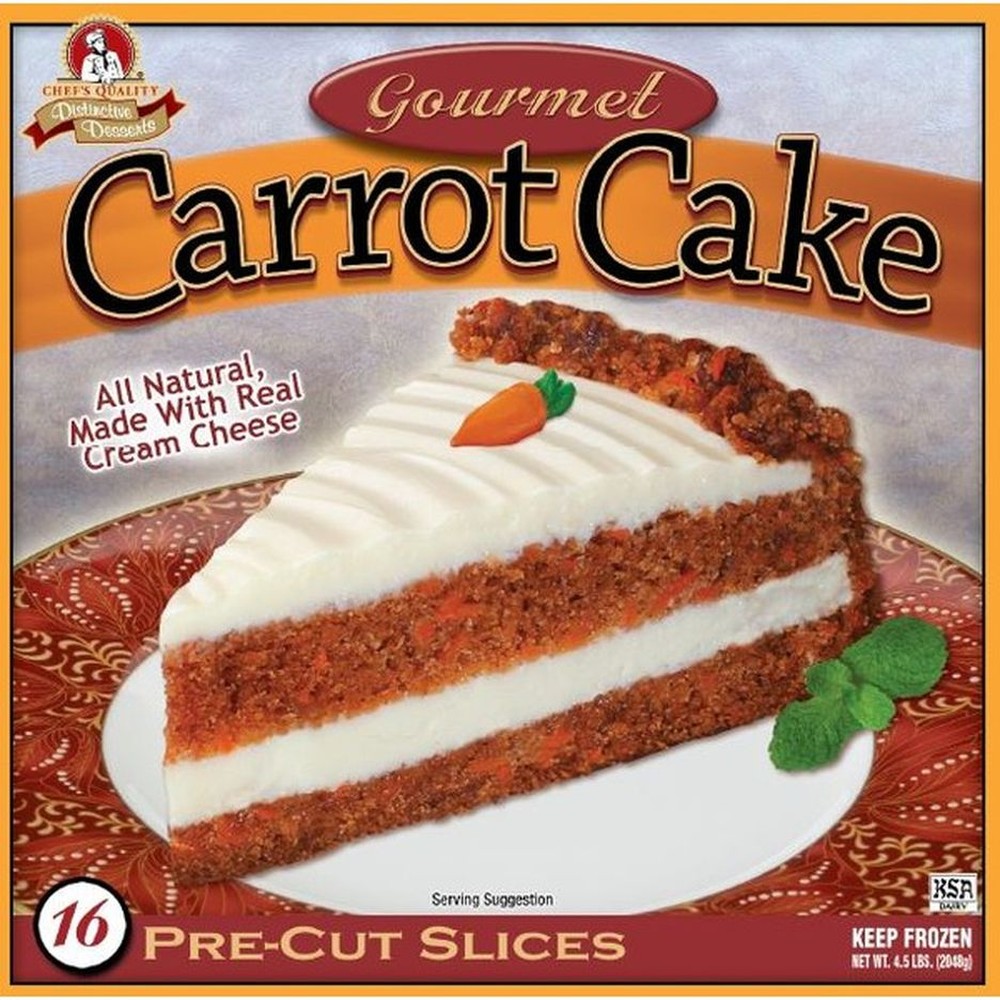 Frozen - Carrot Cake with Cream Cheese Icing - 16 slices