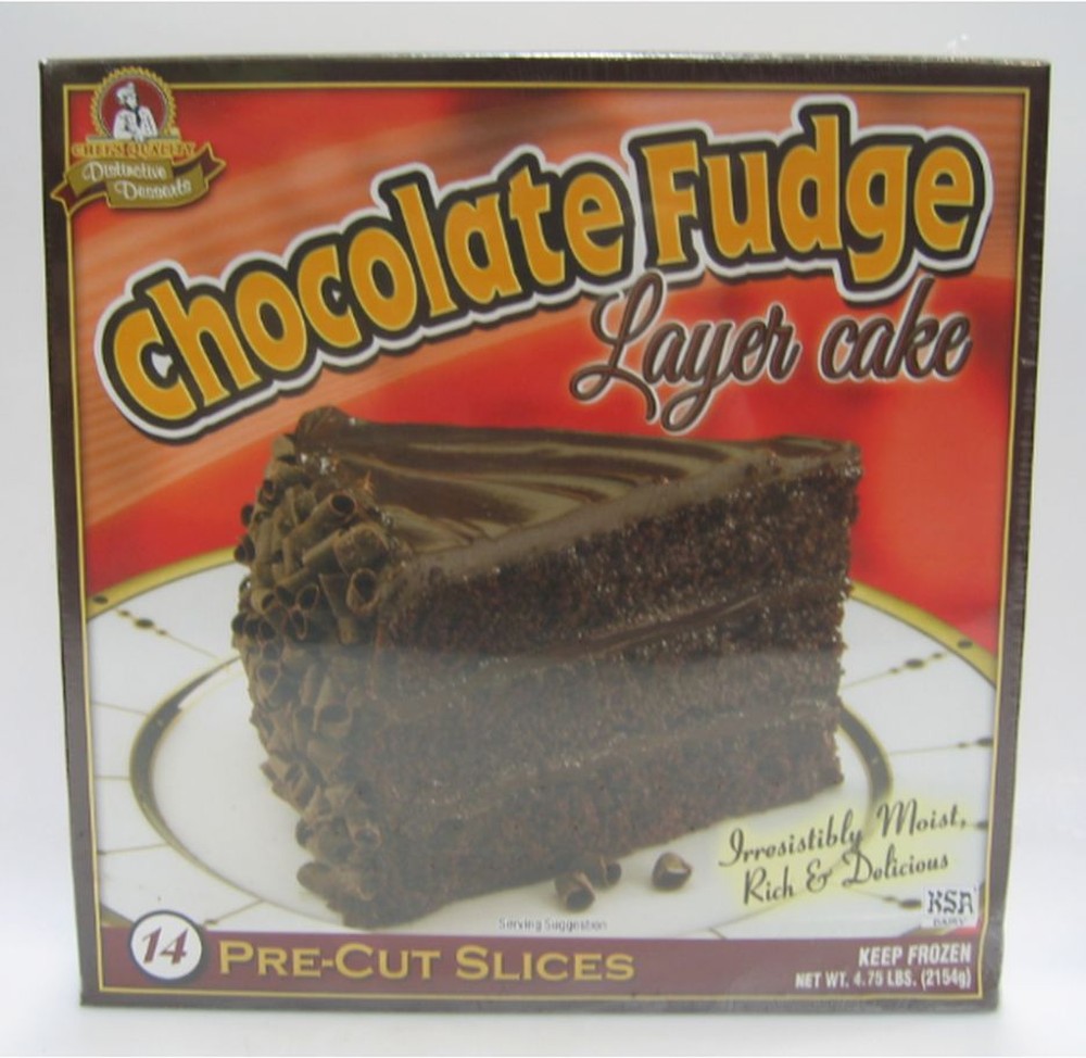 Frozen - Chocolate Fudge Layer Cake - 14 slices