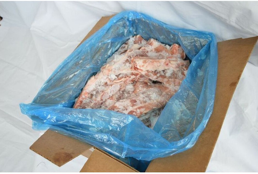 Frozen Meaty Pork Rib Tips - 30 lbs