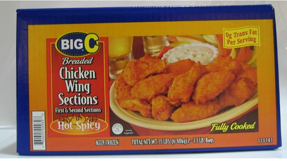 Frozen - Spicy Cooked Breaded Chicken Wings - 15 lbs