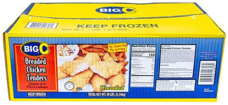 Frozen - Par Fried Breaded Chicken Tenderloins - 10 lbs