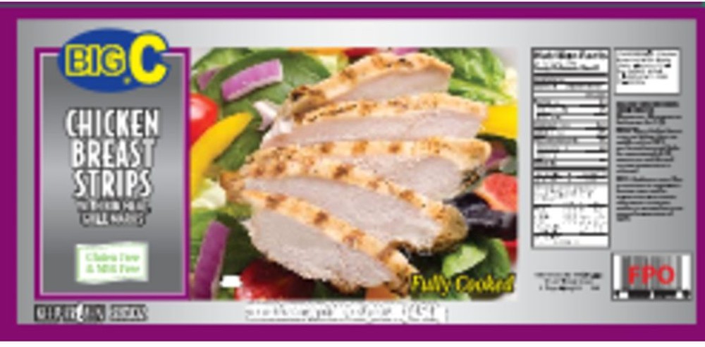 Frozen - Chicken Breast Strips - 10 lb Box
