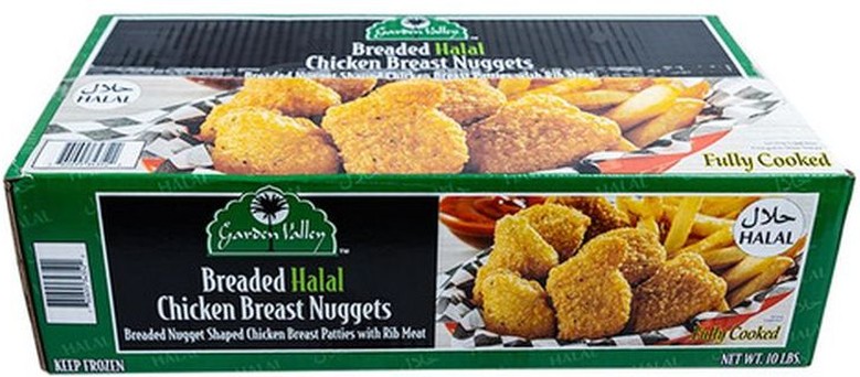 Breaded Halal Chicken Breast Nuggets, Fully Cooked