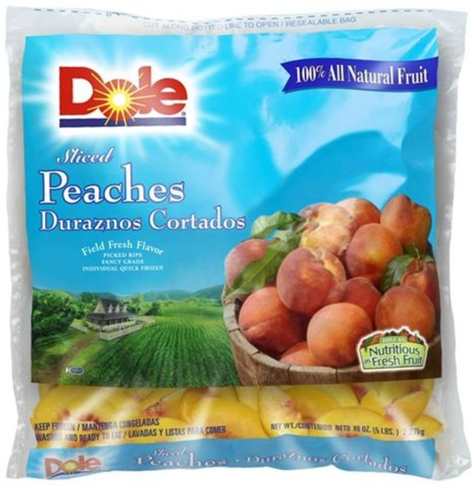 Frozen - IQF Sliced Peaches - 5 lbs