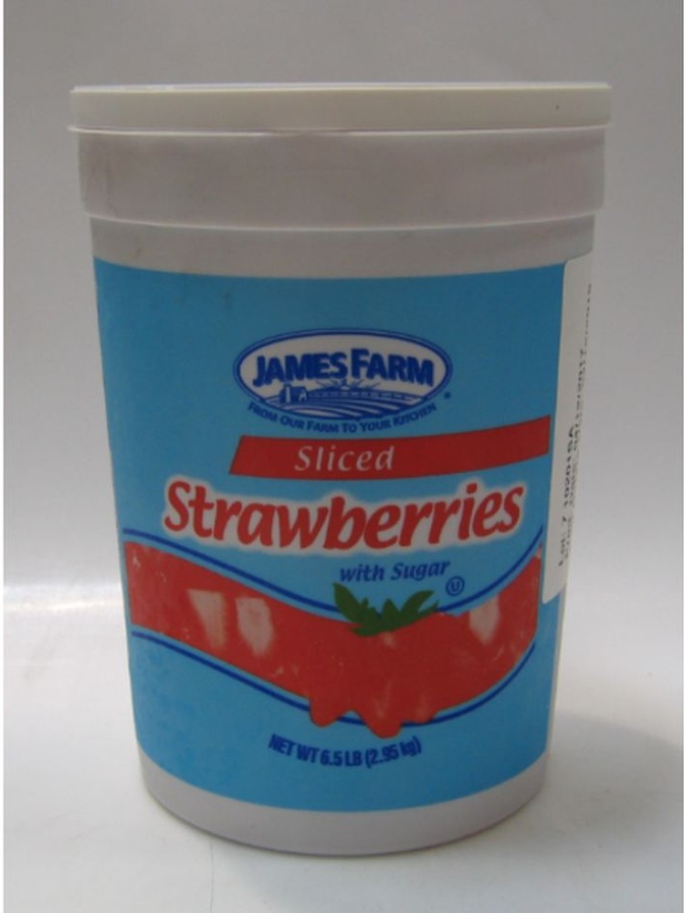 Frozen - Sliced Strawberries in Syrup - 6.5 lbs