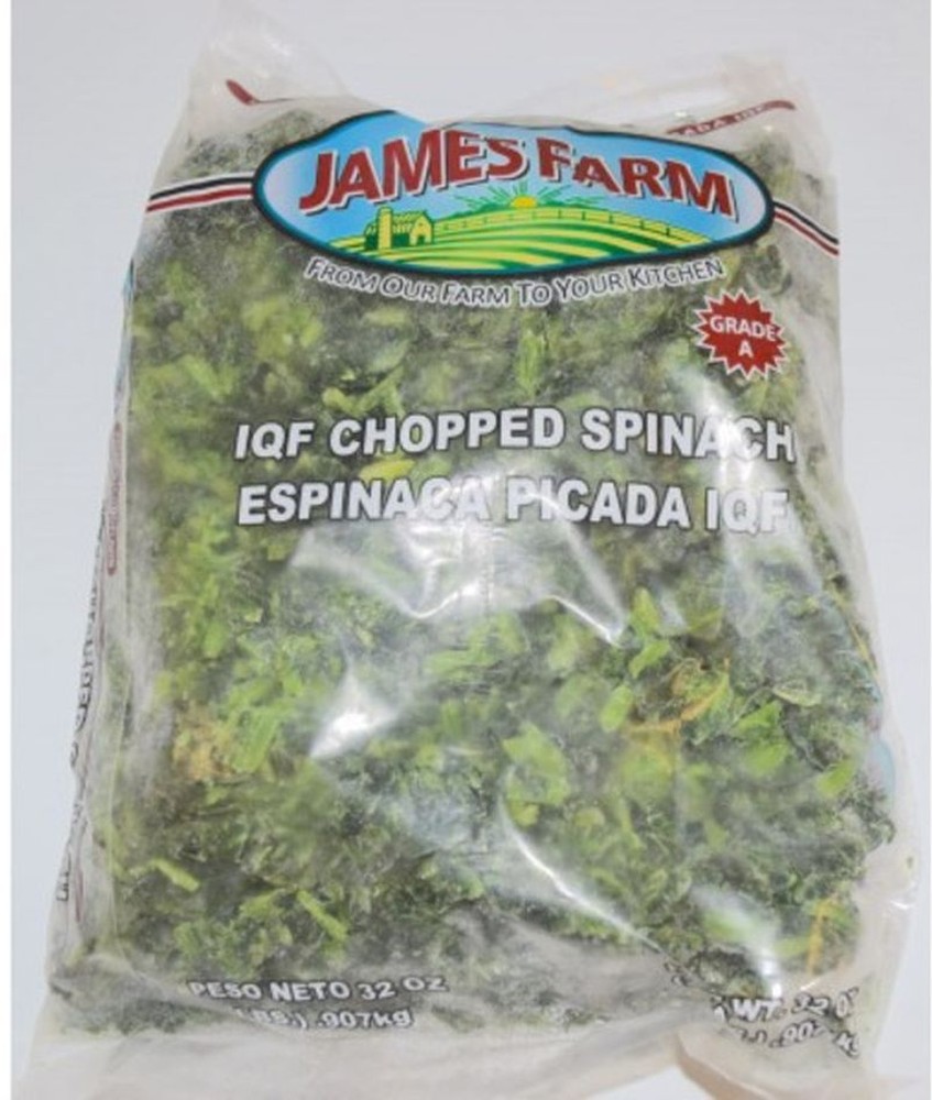 Frozen - Chopped IQF Spinach- 2 lb