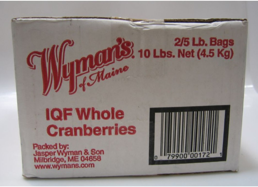 Frozen - Whole Cranberries - 2/5 lbs