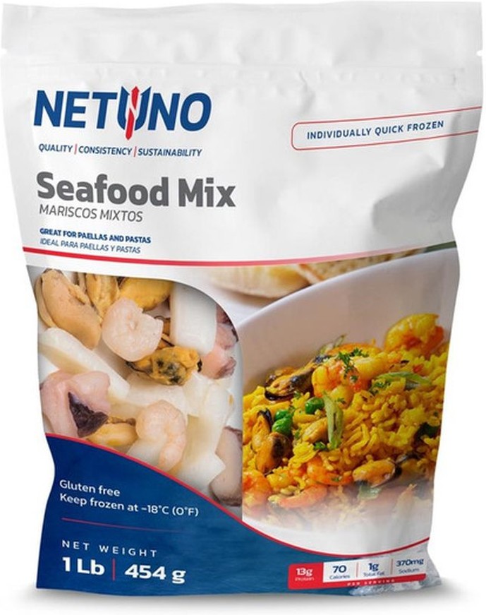 Seafood Mix 1 lb. Bag - Squid, Mussels, Octopus & Shrimp
