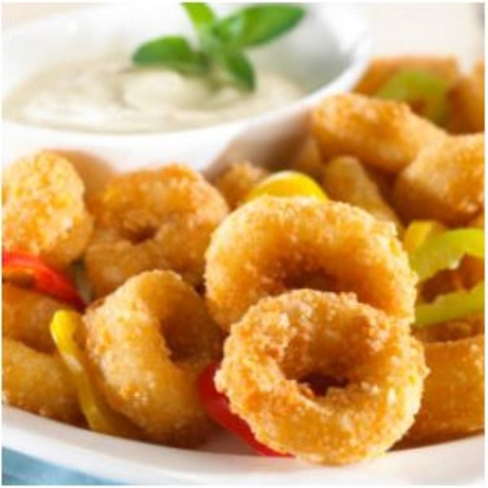 Frozen - Breaded Calamari Rings - 2 lb box
