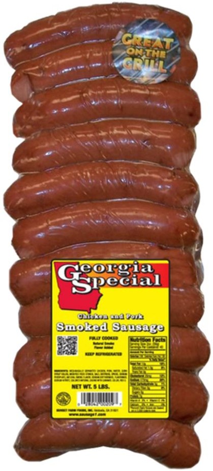 Bun-Sized Smoked Sausage - 5 lbs