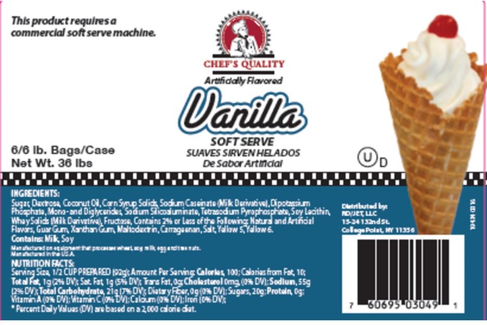 Soft Serve Vanilla Dessert Mix - 6 lbs
