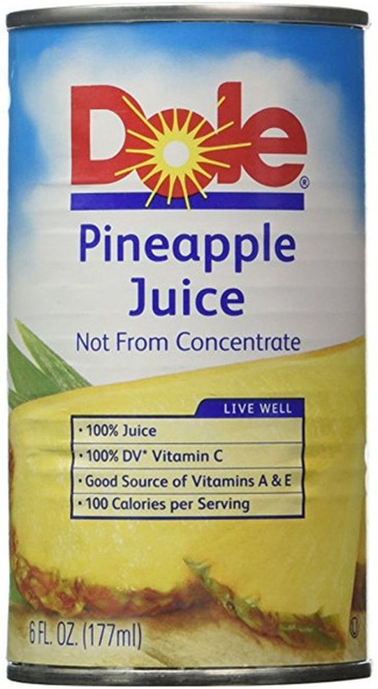 Pineapple Juice - 48/6 oz cans
