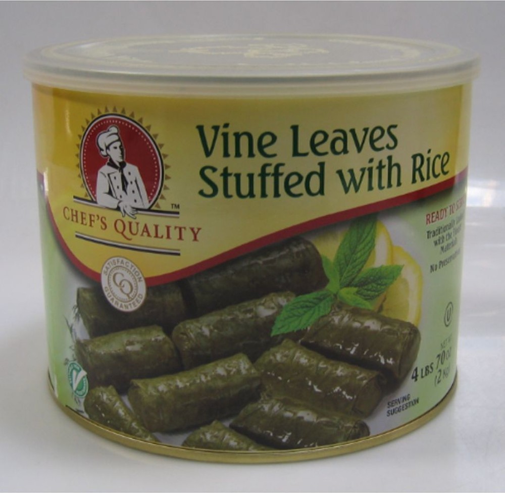 Grape Leaves Stuffed with Rice (Dolmades) - 4 lbs