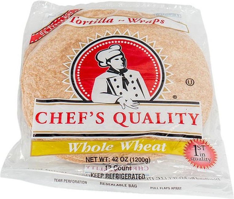 12" Whole Wheat Soft Tortillas or Wraps - 12ct Pack
