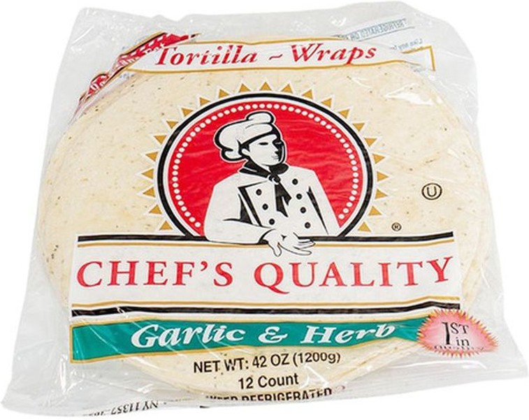 12" Garlic & Herb Wraps - 12ct