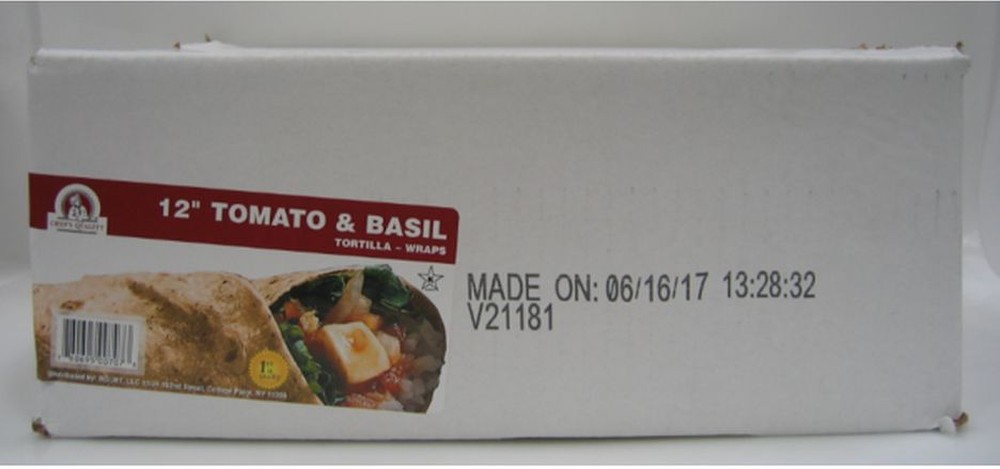 12" Tomato & Basil Wraps - 12ct Pack