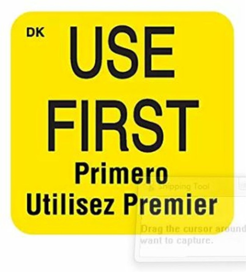 Label 2" Use 1St Permanent - 1 Roll