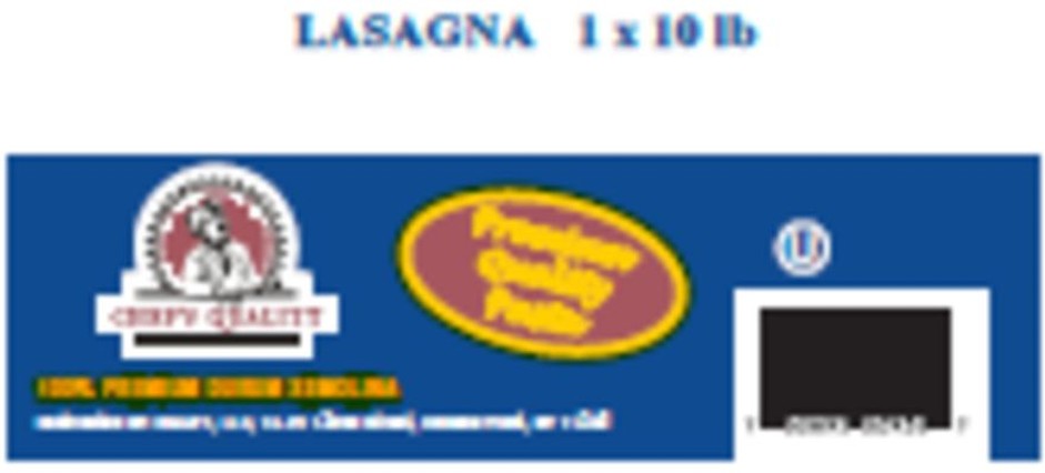Lasagna Pasta - 10 lbs