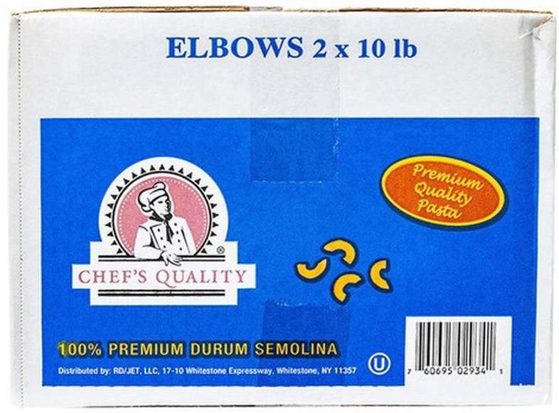 Elbow Pasta, Small - 2/10 lbs
