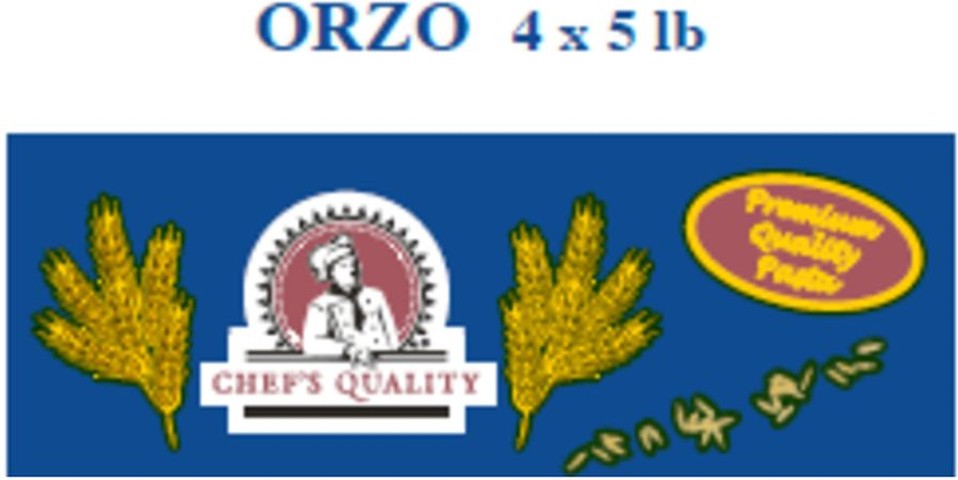 Orzo Pasta - 4/5 lbs