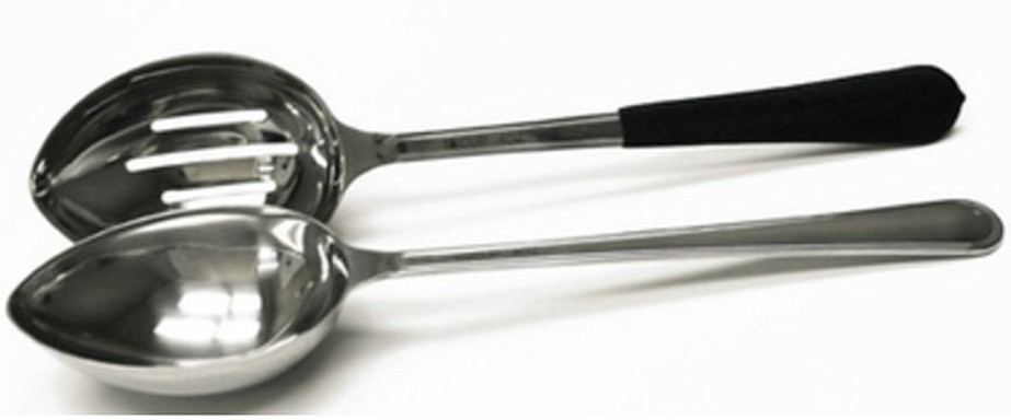 Portion Control Spoon, 4 oz., 12", solid, 18/8 stainless steel