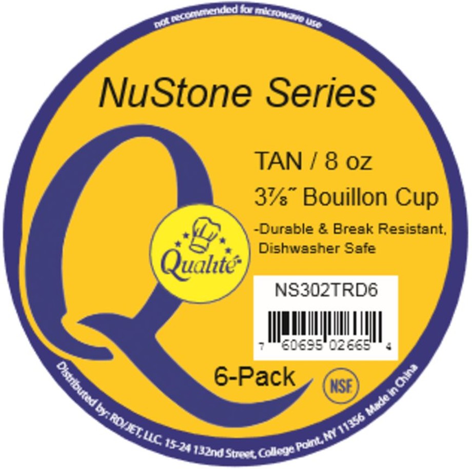 Tan Bouillon Cup - 6/8 oz
