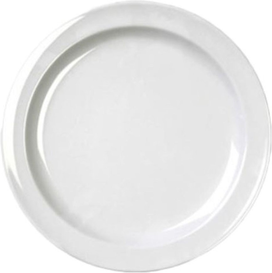 White Melamine Plates, 8" - 6-pack