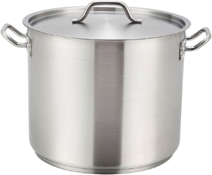 Stainless Steel Stock Pot with Cover - 60 Quart, 22.5" x 18.63" x 17" - 1 Ct.