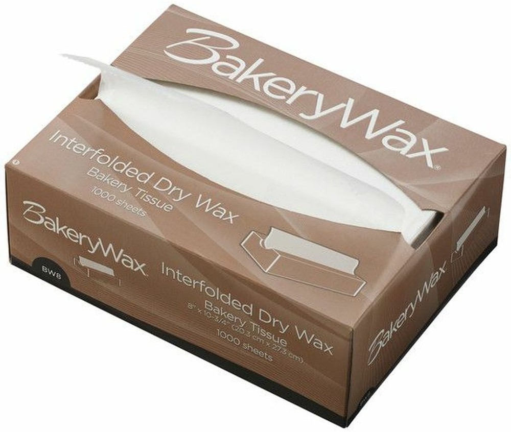 Bagcraft - BW8 - 8X10.75 Interfolded Dry Wax Bakery Tissue - 1000 ct
