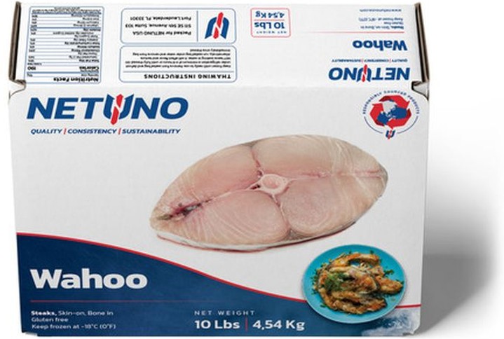 Wahoo Steak 10lb. Box - Skin On, Bone-In, Wild Caught, 8-10 oz.