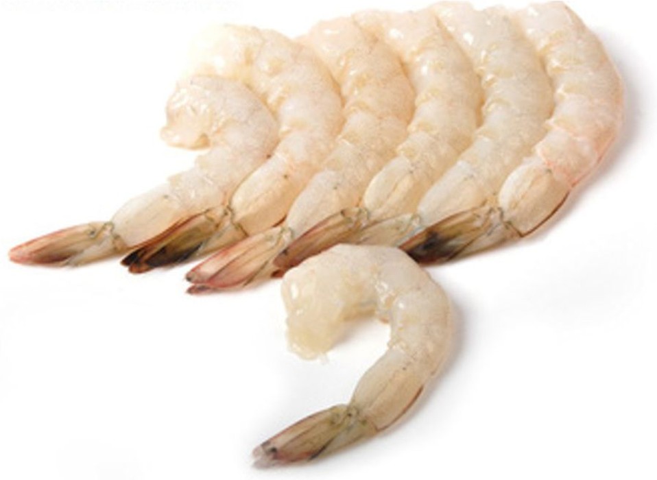 Frozen Shrimp Peeled, Cooked Un-Deveined 91/110 - 5 lb