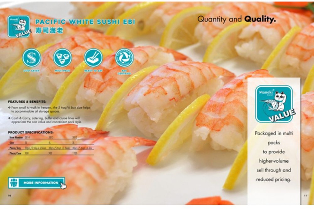 Frozen - EBI Sushi Shrimp - 150 ct, 4L