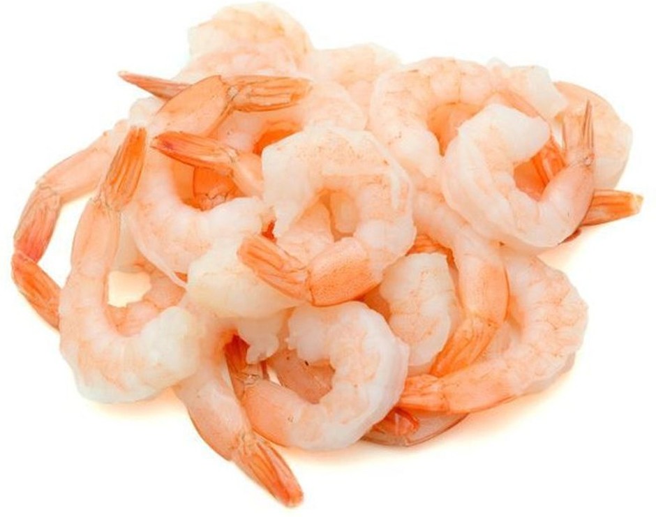 Frozen Shrimp 13/15 CT Cooked Peeled & Deveined Tail on - 2 lb