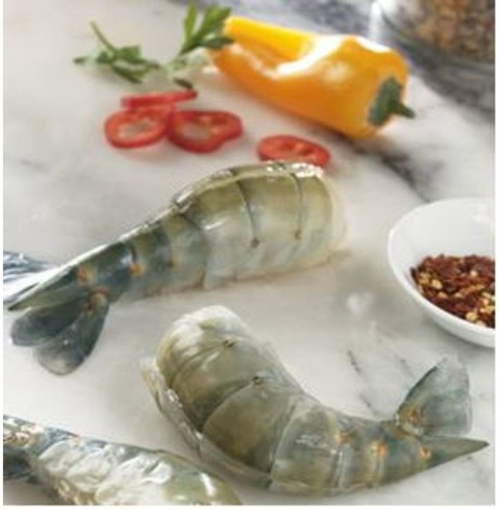 Frozen Freshwater Shrimp - 6/8 ct, Raw, EZ Peel, Shell-on, Headless, IQF - 2 lb bag