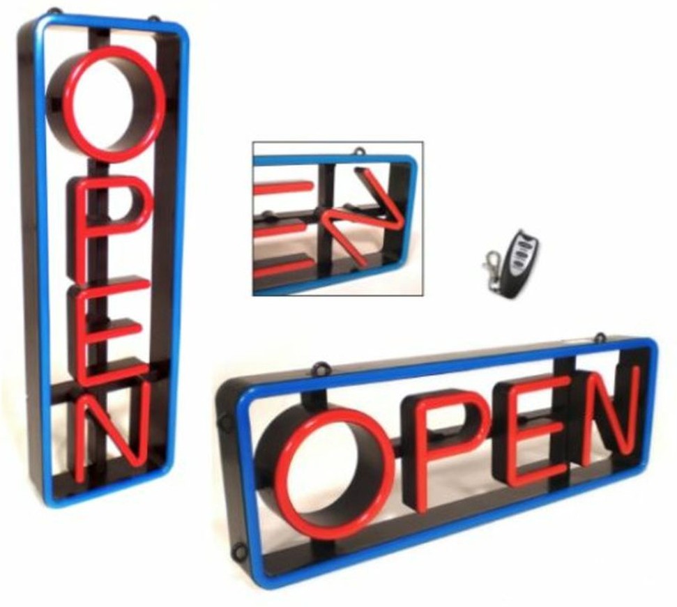 Swivel OPEN sign