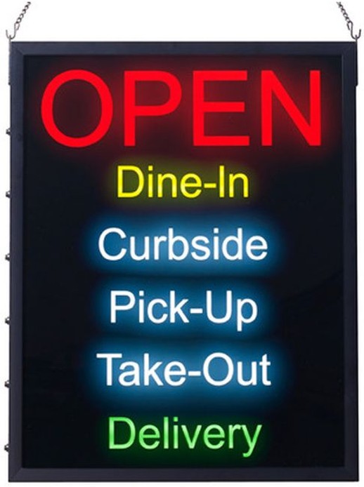 All-in-One OPEN LED Sign