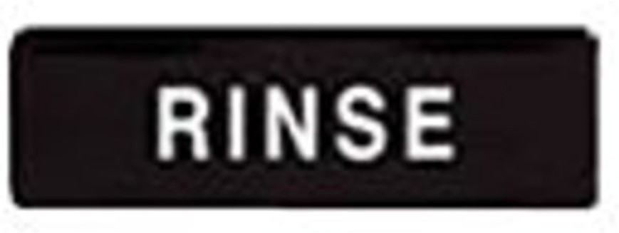 Rinse Sign