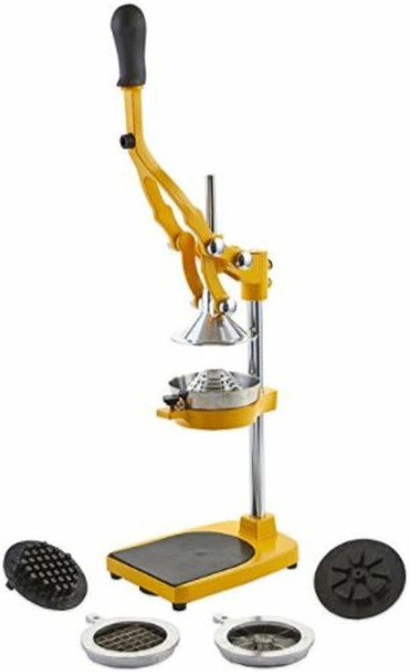 Heavy Duty Cast Iron Citrus Juicer with Multifunction Adapters