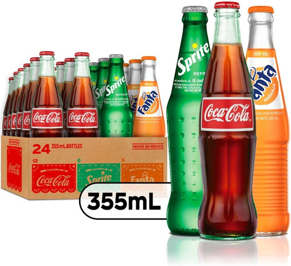 Variety Pack - Mexico Glass Bottles, 355 mL, 24 Pack