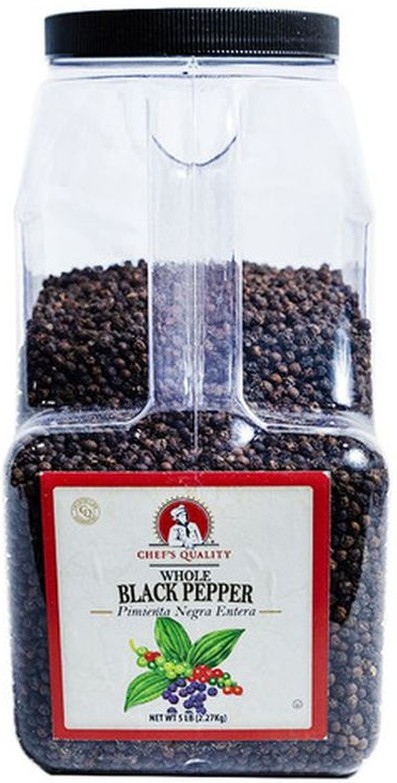 Whole Black Pepper - 5 lb Jar