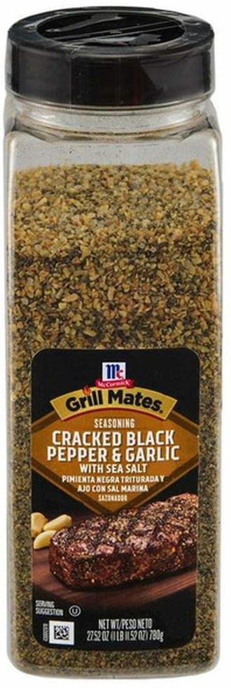 Grill Mates Cracked Black Pepper & Garlic with Sea Salt 27.52z