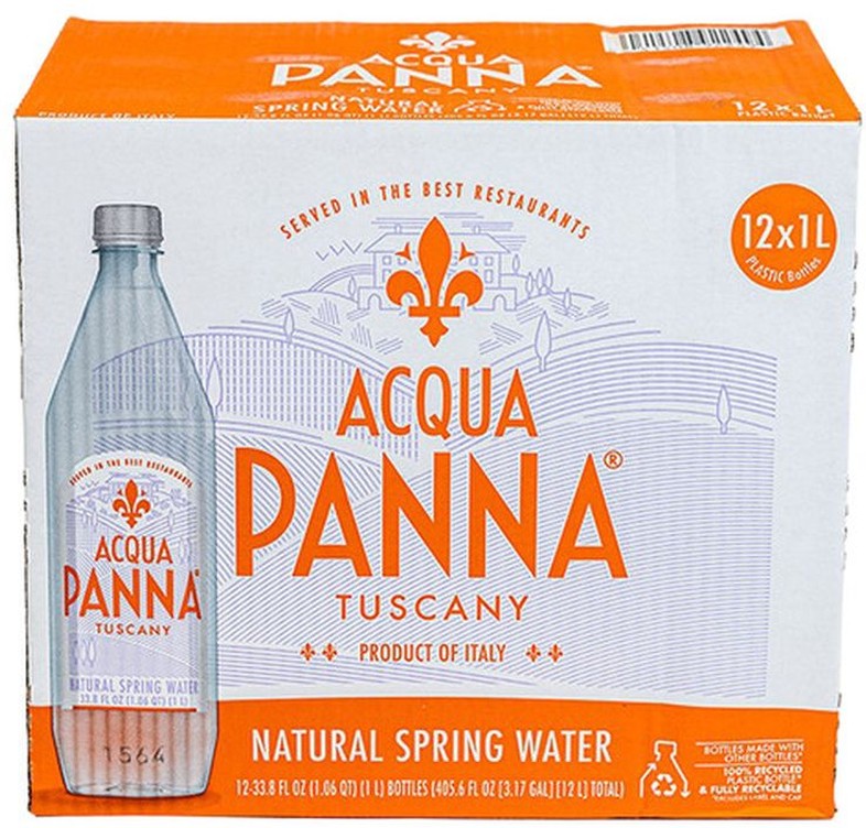 Natural Spring Water - 12/1L plastic bottles