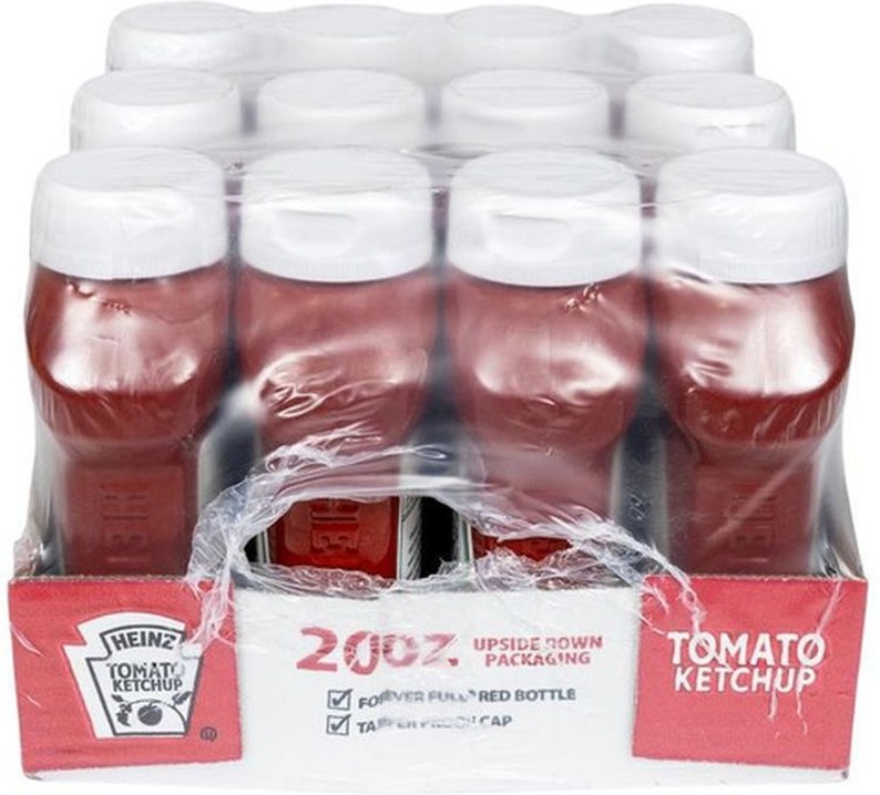 Tomato Ketchup Upside Down Bottle - 12/20 oz