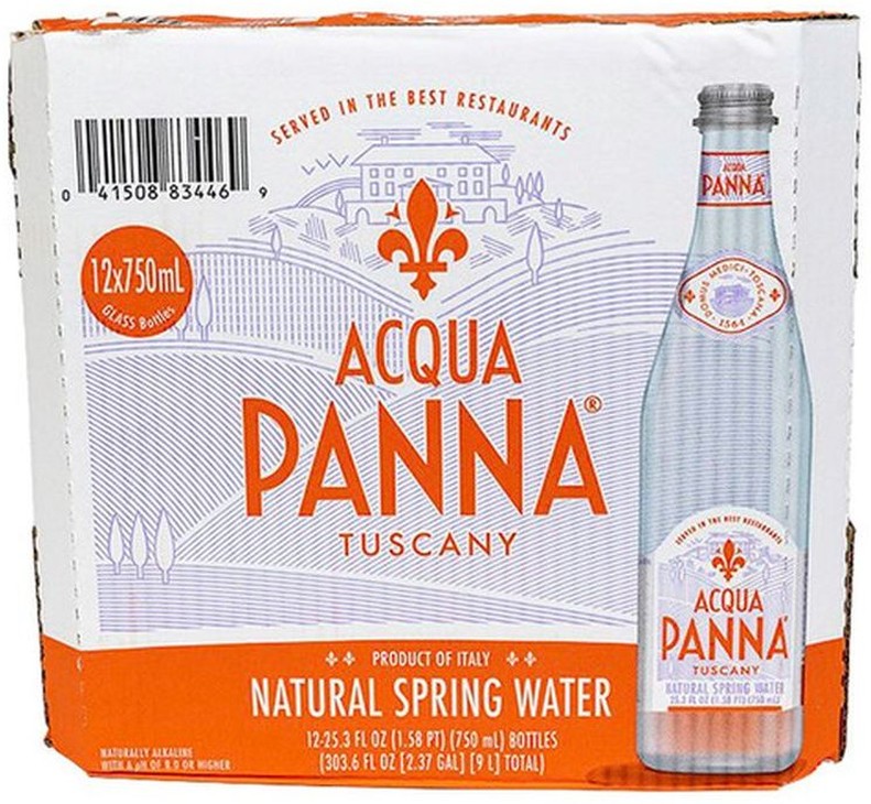 Natural Spring Water - 12/750 ml glass bottles