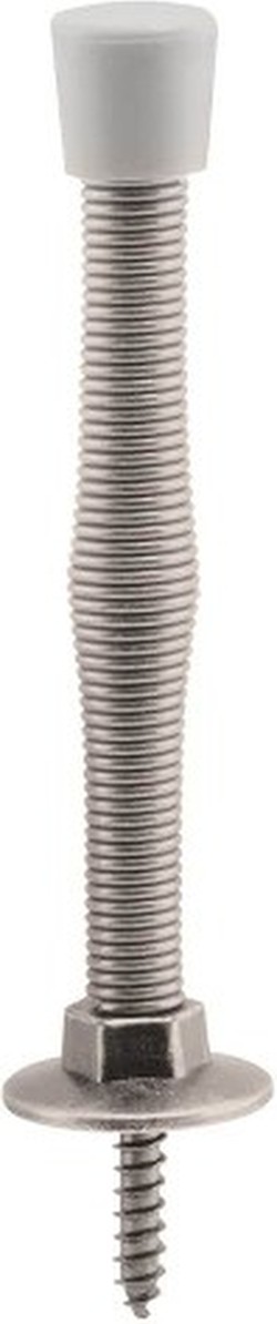 3-in Satin nickel Spring Door Stop