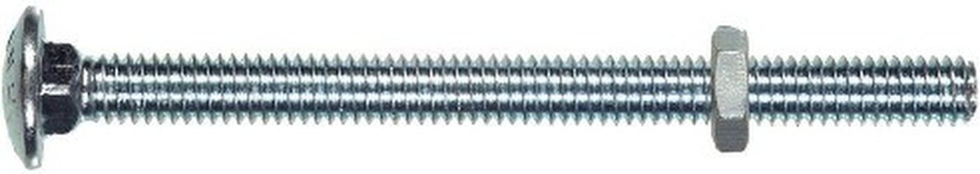 3/16-in x 1-in Zinc-plated Coarse Thread Interior Carriage Bolt 30 -Count